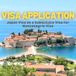 japan visa as a substitute visa for montenegro visa