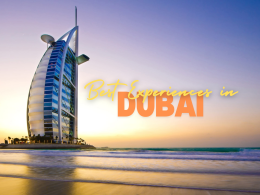 best experiences in dubai